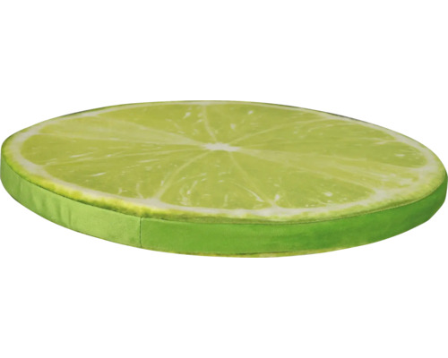 Dekoračný vankúš v tvare plátku limetky