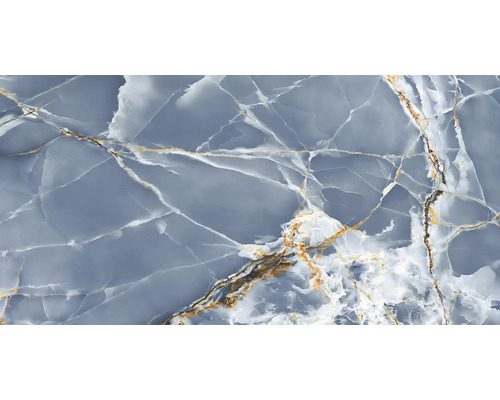 Dlažba imitácia mramoru FLICKER Blue 60x120 cm