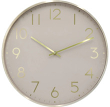 Okrúhle nástenné hodiny s ciferníkom a ručičkami