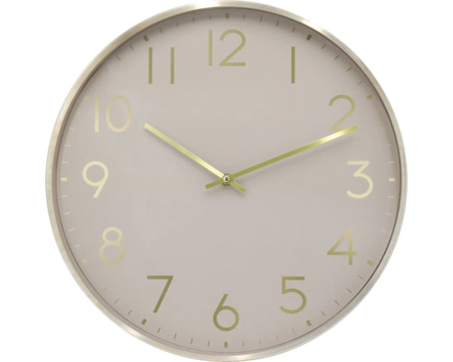 Okrúhle nástenné hodiny s ciferníkom a ručičkami