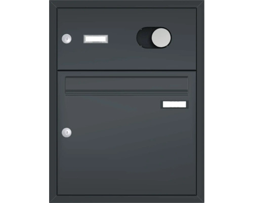 Poštová schránka s interkomom a priehradkou na noviny