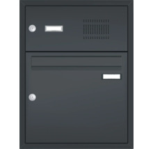 Poštová schránka so systémom interkomu a vyberacími dvierkami