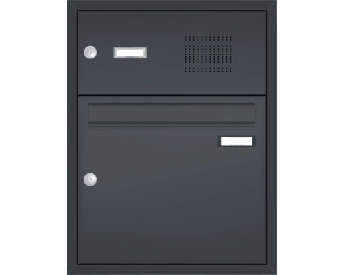 Poštová schránka s interkomom a dvoma priehradkami