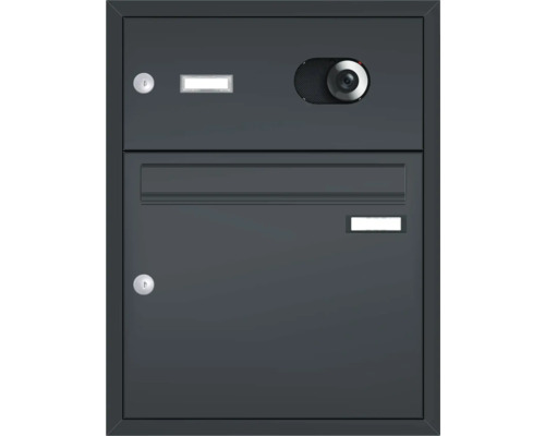 Poštová schránka s integrovanou kamerou na sledovanie doručovania pošty.