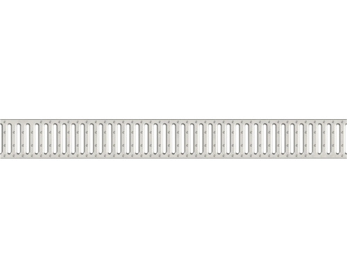 Kovový odvodňovací žľab s drážkami