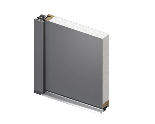 Priečny rez dverí s rámom a výplňou