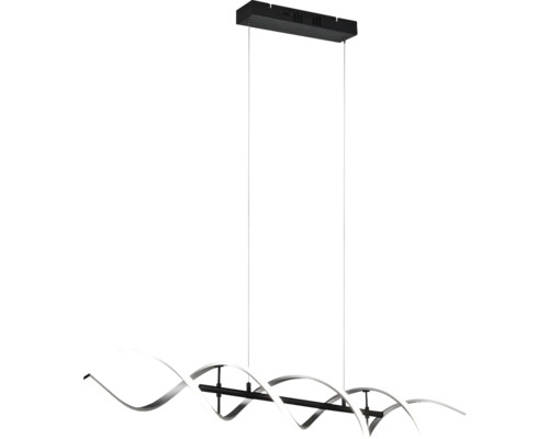 LED luster TRIO TR 341810205 SEQUENCE 45 W 5600 lm 2300-3000-4000 K kefovaný hliník Závesná lampa so zakriveným dizajnom pre interiér
