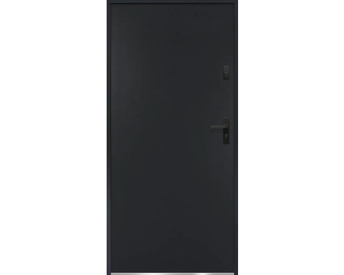 Zatvorené vchodové dvere s kľučkou