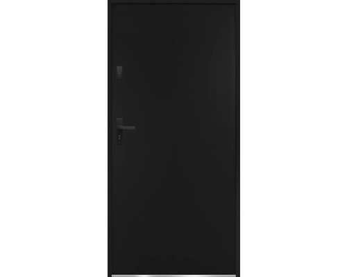 Zatvorené jednokrídlové dvere s rámom a kľučkou