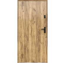 Drevené dvere s kovaním