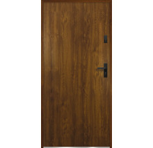 Drevené dvere s kovaním