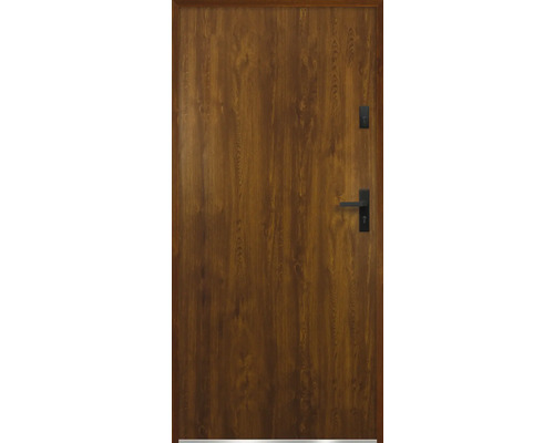 Drevené dvere s kovaním