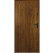 Drevené dvere s kľučkou a zámkom