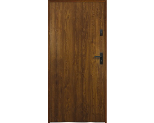 Drevené dvere s kľučkou a zámkom