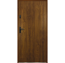 Drevené dvere s kľučkou a zámkom