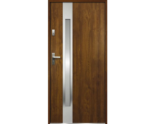 Kovové vchodové dvere S68 Ariadna 90 Ľ dub zlatý