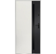 Vchodové dvere s bočným dielom vo dvojfarebnom prevedení