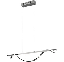 Závesná lampa so zakriveným dizajnom z kovu