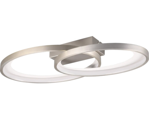 LED stropné svietidlo TRIO RE R64482107 MALAGA 25 W 2900 lm 3000 K matný nikel Stropné svietidlo s dvoma kruhmi