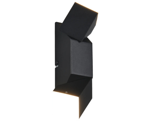 LED nástenné svietidlo TRIO TR 248510232 RAGLAN 2x 3,8 W 2x 400 lm 3000 K čierne Čierne nástenné svietidlo s trojuholníkovými prvkami