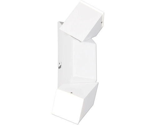 LED nástenné svietidlo TRIO TR 248510231 RAGLAN 2x 3,8 W 2x 400 lm 3000 K biele Biele nástenné svietidlo v tvare kocky