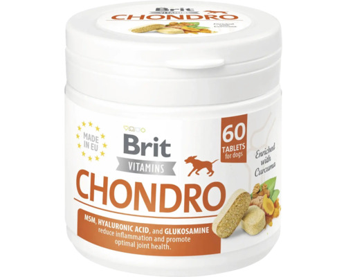 Maškrty pre psov Brit Care Vitamins Chondro 60 ks Brit Chondro tablety pre psov, 60 kusov