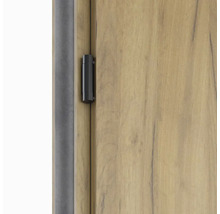 Detail dverí so závesom