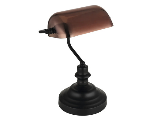 Stolná lampa bankárskeho typu s tienidlom