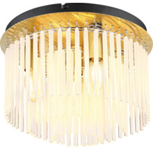 Stropné svietidlo Globo 15698DM GORLEY 5x E14 40 W opál/zlaté