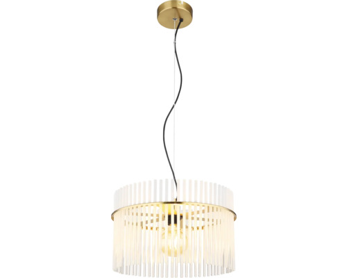 Závesné svietidlo s okrúhlym tienidlom z tyčí