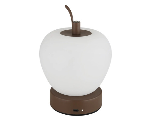 Stolná lampa v tvare jablka s USB portom