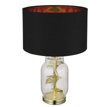 Stolová lampa Globo 24141M GINKO E27 40 W zlatá/čierna