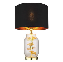 Stolová lampa Globo 24141M GINKO E27 40 W zlatá/čierna