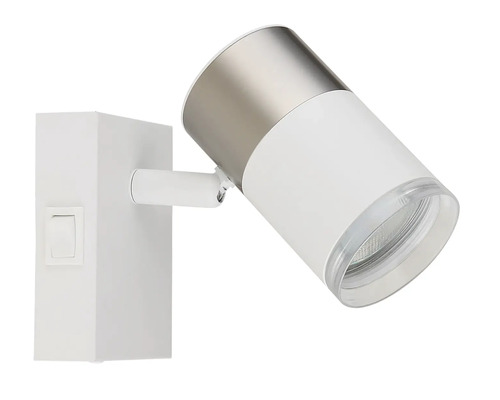 Nástenný bodový reflektor s vypínačom pre interiér