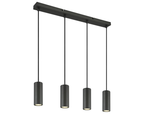 Závesné svietidlo so štyrmi svetlami z kovu