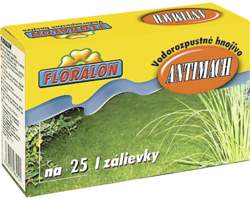 Trávnikové hnojivo proti machu FLORALON Antimach Floraservis 500 g Kvetinové hnojivo Antimach pre 25 litrov zálievky