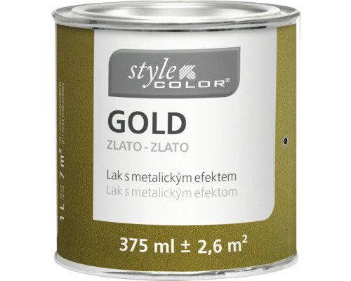 Farebný lak Hornbach StyleColor zlatý 0,375 l