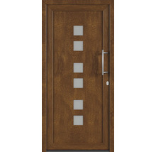 Vchodové dvere so šiestimi štvorcovými sklenenými vložkami