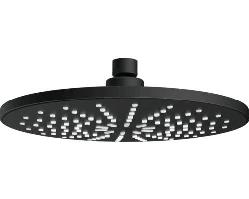 Čierna okrúhla sprchová hlavica