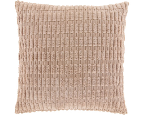 Štvorcový vankúš s menčestrovým vzorom.