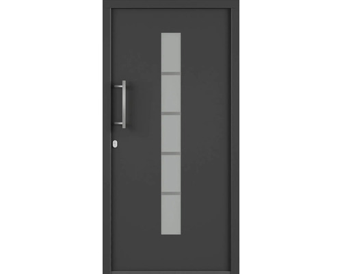 Vchodové dvere so sklenenou výplňou a kľučkou