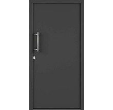 Sivé vchodové dvere s kľučkou