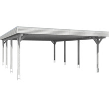 Drevený carport s plochou strechou