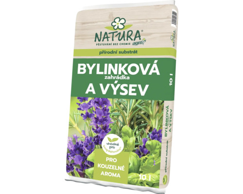 Substrát na bylinky prírodný NATURA Agro 10 l