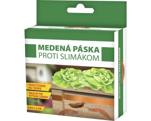 Medená páska proti slimákom 4 m x 2,5 cm