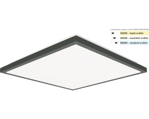 LED stropné svietidlo Top Light Onyx HL CCT IP44 24 W 2400 lm 3000-4000-6500 K čierne