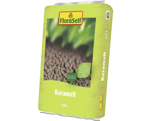 Vrece keramzitu FloraSelf, 15 litrov Vrece keramzitu FloraSelf, 15 litrov