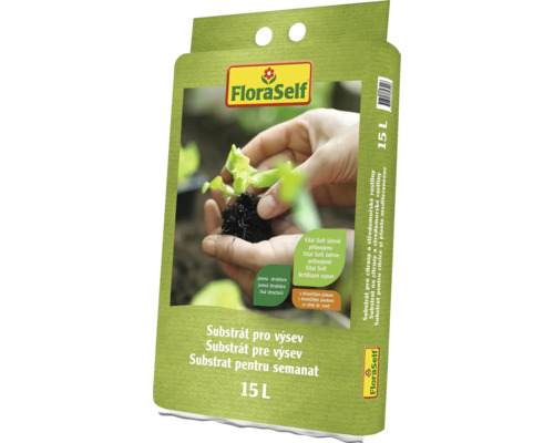 Substrát na výsev FloraSelf 15 l FloraSelf Substrát pre výsev, 15 litrov