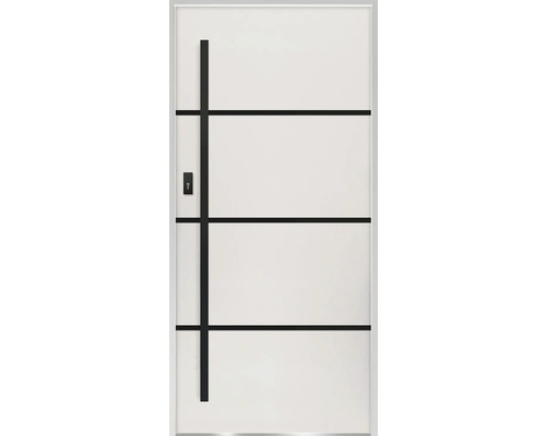 Vchodové dvere s priamočiarym dizajnom