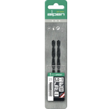 HSS špirálový vrták Alpen Ø 4 mm DIN 338 RN, 2 kusy